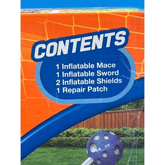 Banzai Mega Warrior Battle Pack Inflatable Kids Sword Mace and 2 Shields - Picture 5 of 6